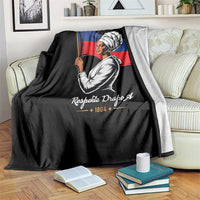 Respekte Drapo A 1804 Haitian Independence Day Throw Blanket Proud Haitian Woman Flag Heritage