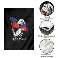 Respekte Drapo A 1804 Haitian Independence Day Garden Flag Proud Haitian Woman Flag Heritage