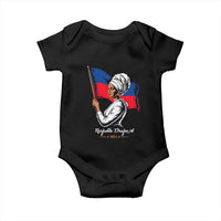 Respekte Drapo A 1804 Haitian Independence Day Baby Onesie Proud Haitian Woman Flag Heritage