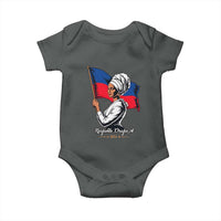 Respekte Drapo A 1804 Haitian Independence Day Baby Onesie Proud Haitian Woman Flag Heritage