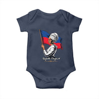 Respekte Drapo A 1804 Haitian Independence Day Baby Onesie Proud Haitian Woman Flag Heritage