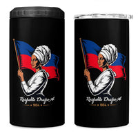 Respekte Drapo A 1804 Haitian Independence Day 4 in 1 Can Cooler Tumbler Proud Haitian Woman Flag Heritage