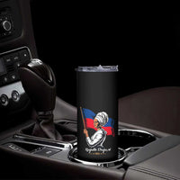 Respekte Drapo A 1804 Haitian Independence Day Skinny Tumbler Proud Haitian Woman Flag Heritage