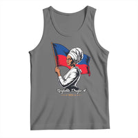 Respekte Drapo A 1804 Haitian Independence Day Tank Top Proud Haitian Woman Flag Heritage
