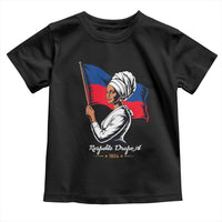 Respekte Drapo A 1804 Haitian Independence Day Toddler T Shirt Proud Haitian Woman Flag Heritage