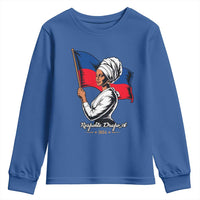 Respekte Drapo A 1804 Haitian Independence Day Youth Sweatshirt Proud Haitian Woman Flag Heritage