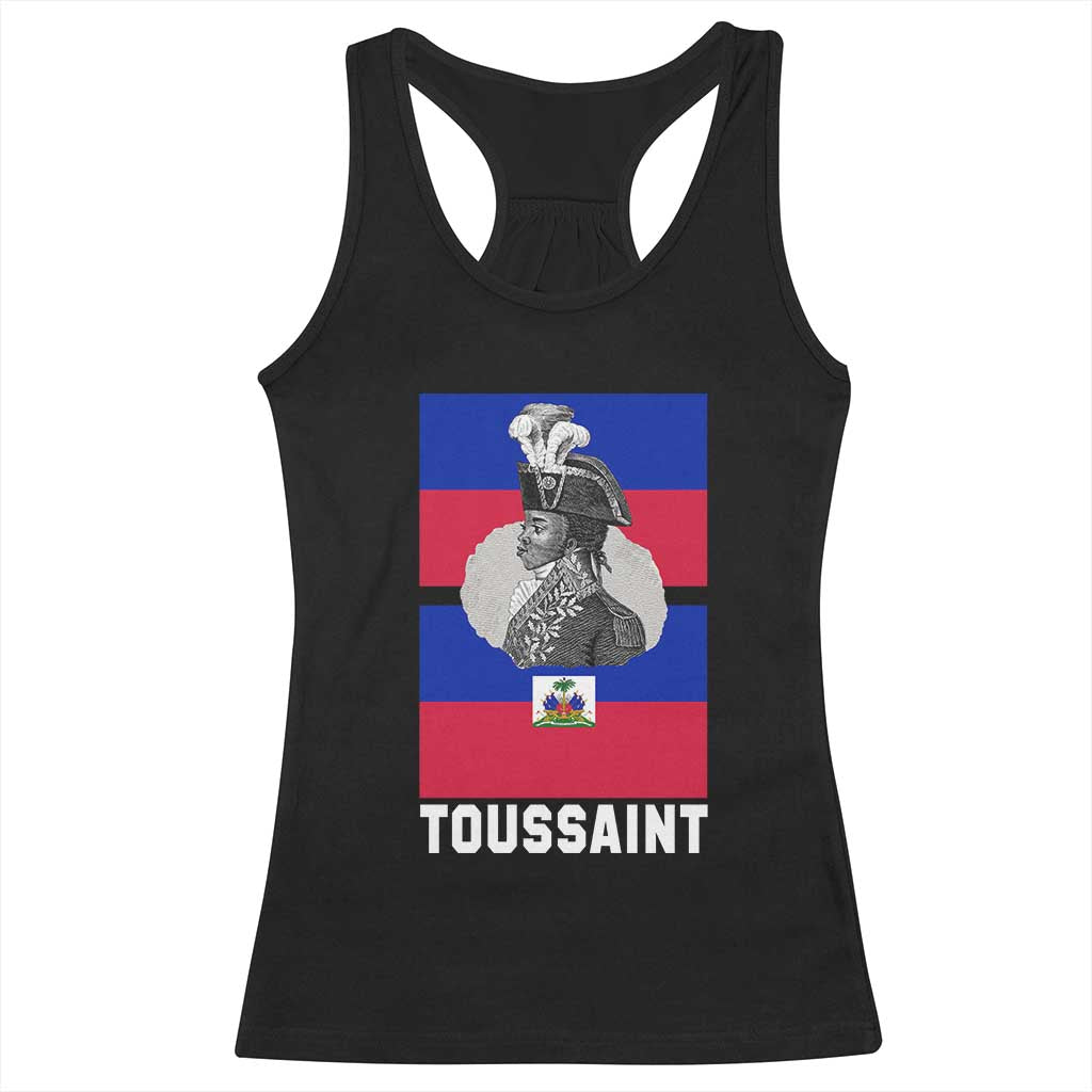 Toussaint Louverture Haitian Revolution Leader Racerback Tank Top Vintage General Portrait Haiti Freedom History