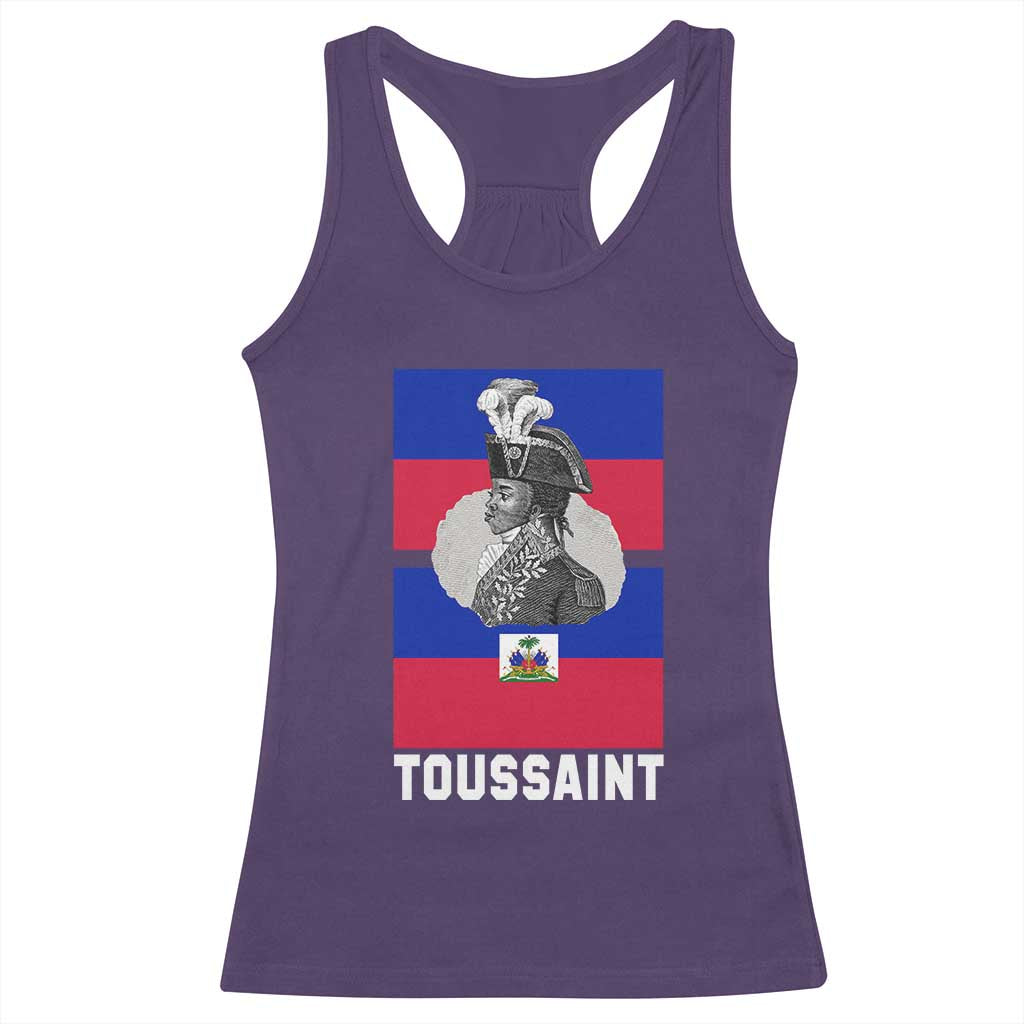 Toussaint Louverture Haitian Revolution Leader Racerback Tank Top Vintage General Portrait Haiti Freedom History