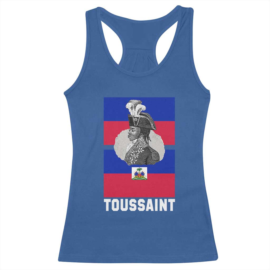 Toussaint Louverture Haitian Revolution Leader Racerback Tank Top Vintage General Portrait Haiti Freedom History