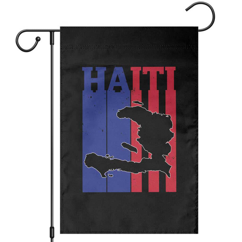Vintage Retro Map of Haiti Garden Flag Haitian Heritage Pride Travel Souvenir