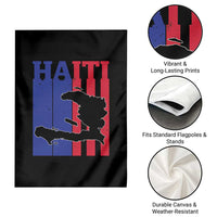Vintage Retro Map of Haiti Garden Flag Haitian Heritage Pride Travel Souvenir