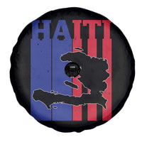 Vintage Retro Map of Haiti Spare Tire Cover Haitian Heritage Pride Travel Souvenir