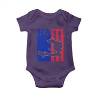 Vintage Retro Map of Haiti Baby Onesie Haitian Heritage Pride Travel Souvenir