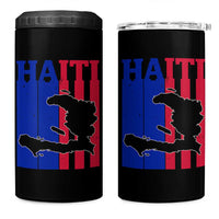 Vintage Retro Map of Haiti 4 in 1 Can Cooler Tumbler Haitian Heritage Pride Travel Souvenir