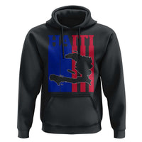 Vintage Retro Map of Haiti Hoodie Haitian Heritage Pride Travel Souvenir