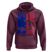 Vintage Retro Map of Haiti Hoodie Haitian Heritage Pride Travel Souvenir
