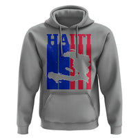 Vintage Retro Map of Haiti Hoodie Haitian Heritage Pride Travel Souvenir