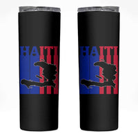 Vintage Retro Map of Haiti Skinny Tumbler Haitian Heritage Pride Travel Souvenir