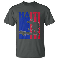 Vintage Retro Map of Haiti T Shirt Haitian Heritage Pride Travel Souvenir