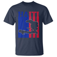 Vintage Retro Map of Haiti T Shirt Haitian Heritage Pride Travel Souvenir