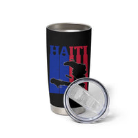Vintage Retro Map of Haiti Tumbler Cup Haitian Heritage Pride Travel Souvenir