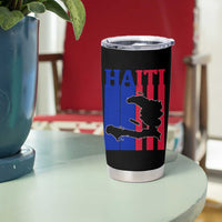 Vintage Retro Map of Haiti Tumbler Cup Haitian Heritage Pride Travel Souvenir