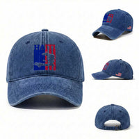 Vintage Retro Map of Haiti Washed Cotton Baseball Cap Haitian Heritage Pride Travel Souvenir