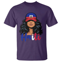 Beautiful Haitian Girl in Flag Baseball Cap T Shirt Haiti Heritage Pride