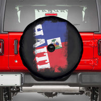 Haiti Flag Distressed Flag Graphic Spare Tire Cover Haitian Heritage Pride