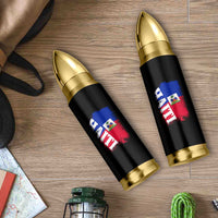 Haiti Flag Distressed Flag Graphic Bullet Tumbler Haitian Heritage Pride