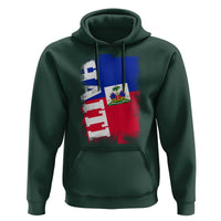 Haiti Flag Distressed Flag Graphic Hoodie Haitian Heritage Pride