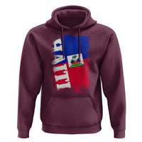 Haiti Flag Distressed Flag Graphic Hoodie Haitian Heritage Pride
