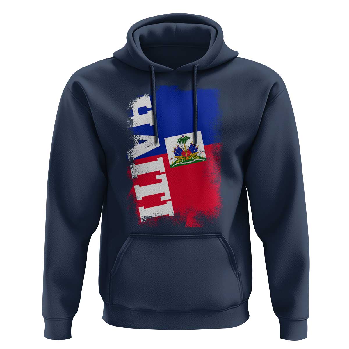 Haiti Flag Distressed Flag Graphic Hoodie Haitian Heritage Pride