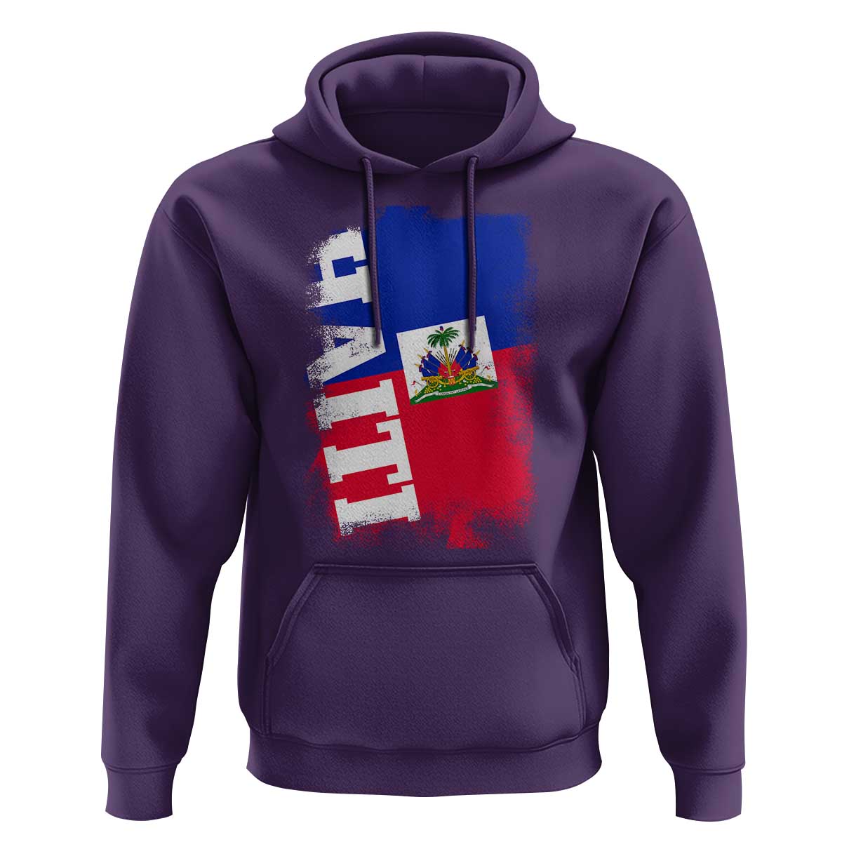 Haiti Flag Distressed Flag Graphic Hoodie Haitian Heritage Pride