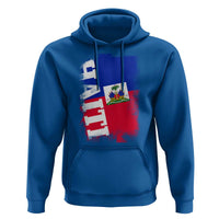 Haiti Flag Distressed Flag Graphic Hoodie Haitian Heritage Pride