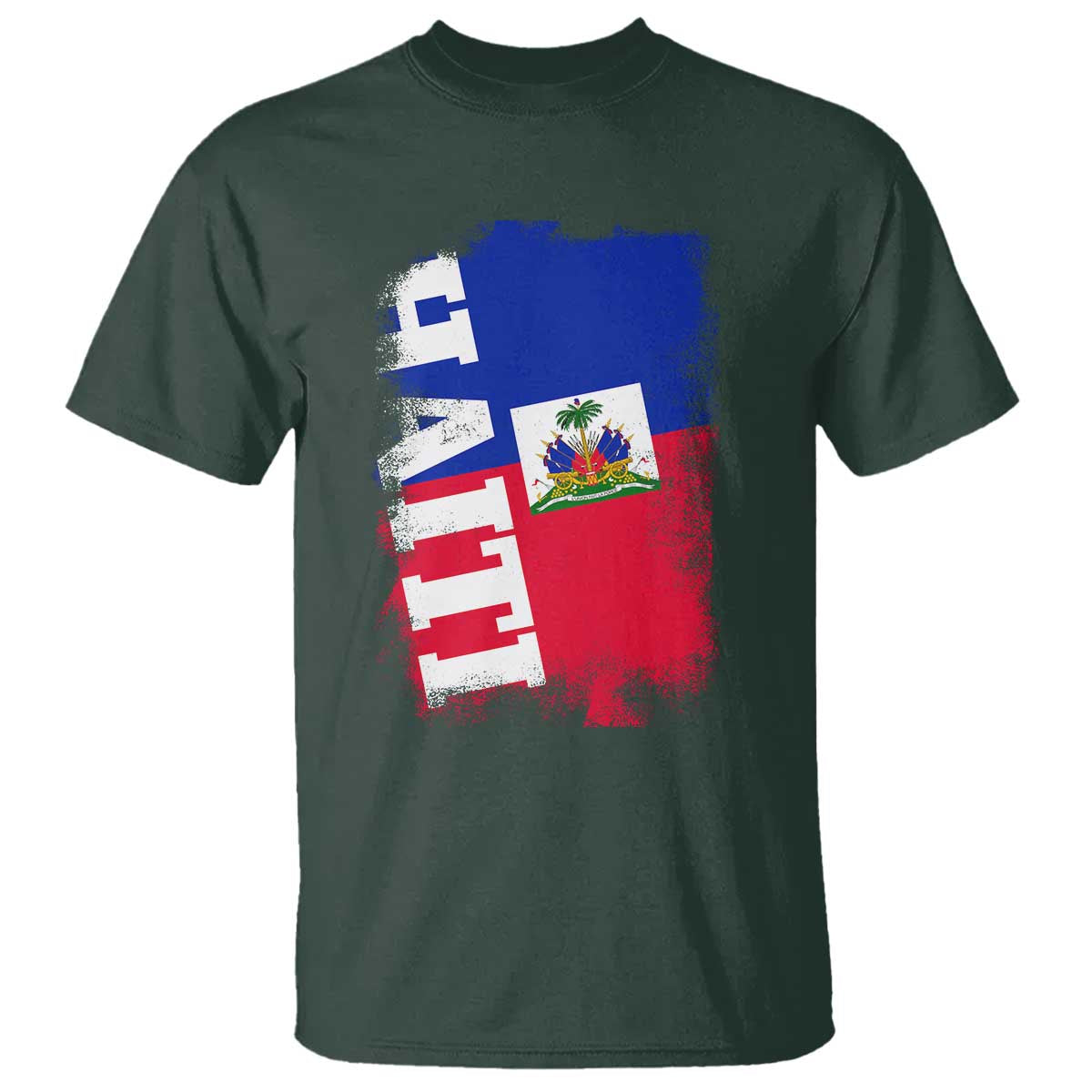 Haiti Flag Distressed Flag Graphic T Shirt Haitian Heritage Pride