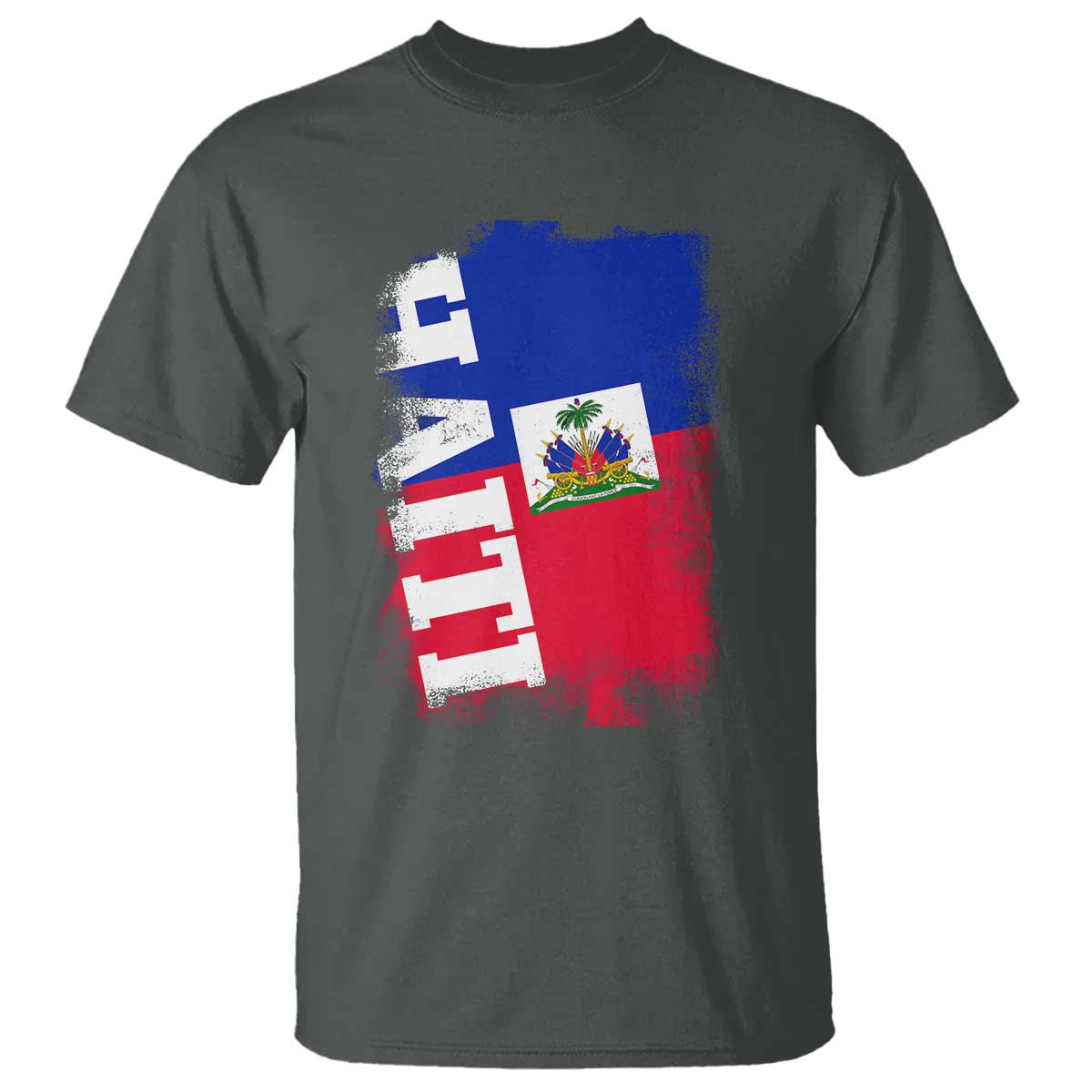 Haiti Flag Distressed Flag Graphic T Shirt Haitian Heritage Pride