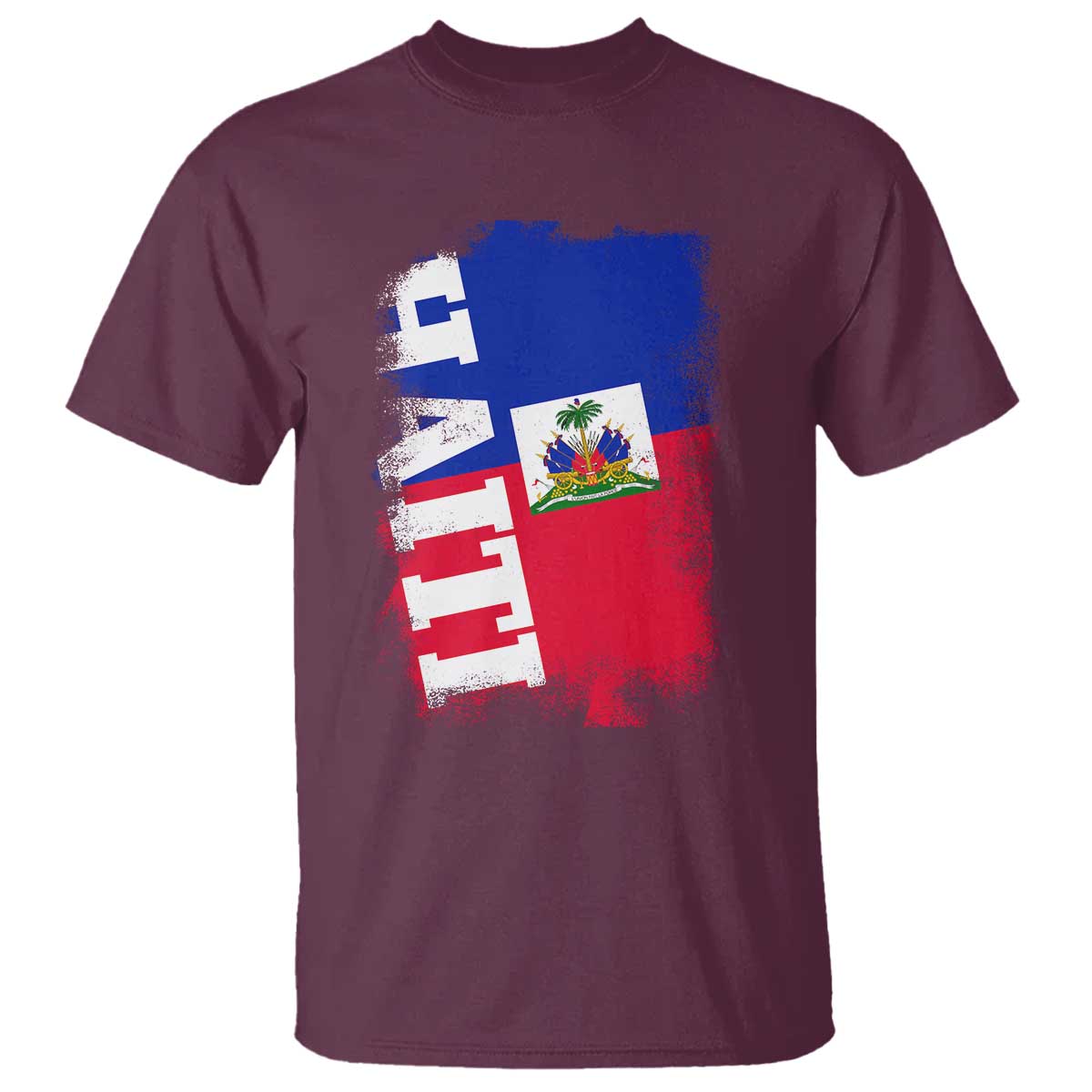 Haiti Flag Distressed Flag Graphic T Shirt Haitian Heritage Pride
