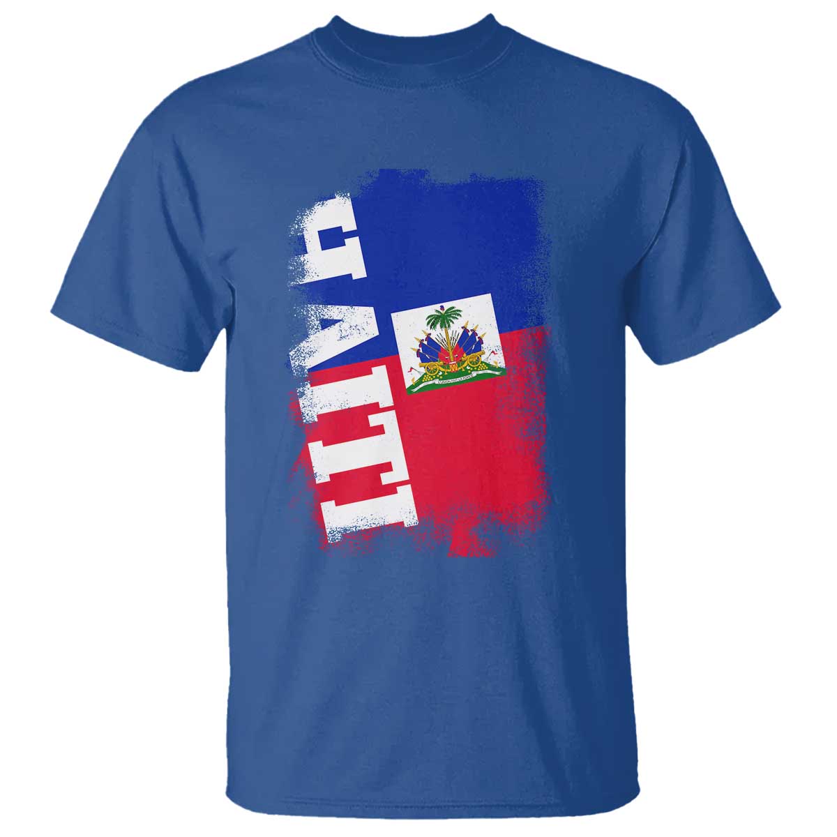 Haiti Flag Distressed Flag Graphic T Shirt Haitian Heritage Pride