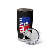 Haiti Flag Distressed Flag Graphic Tumbler Cup Haitian Heritage Pride
