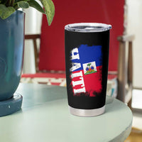 Haiti Flag Distressed Flag Graphic Tumbler Cup Haitian Heritage Pride