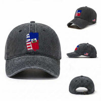 Haiti Flag Distressed Flag Graphic Washed Cotton Baseball Cap Haitian Heritage Pride