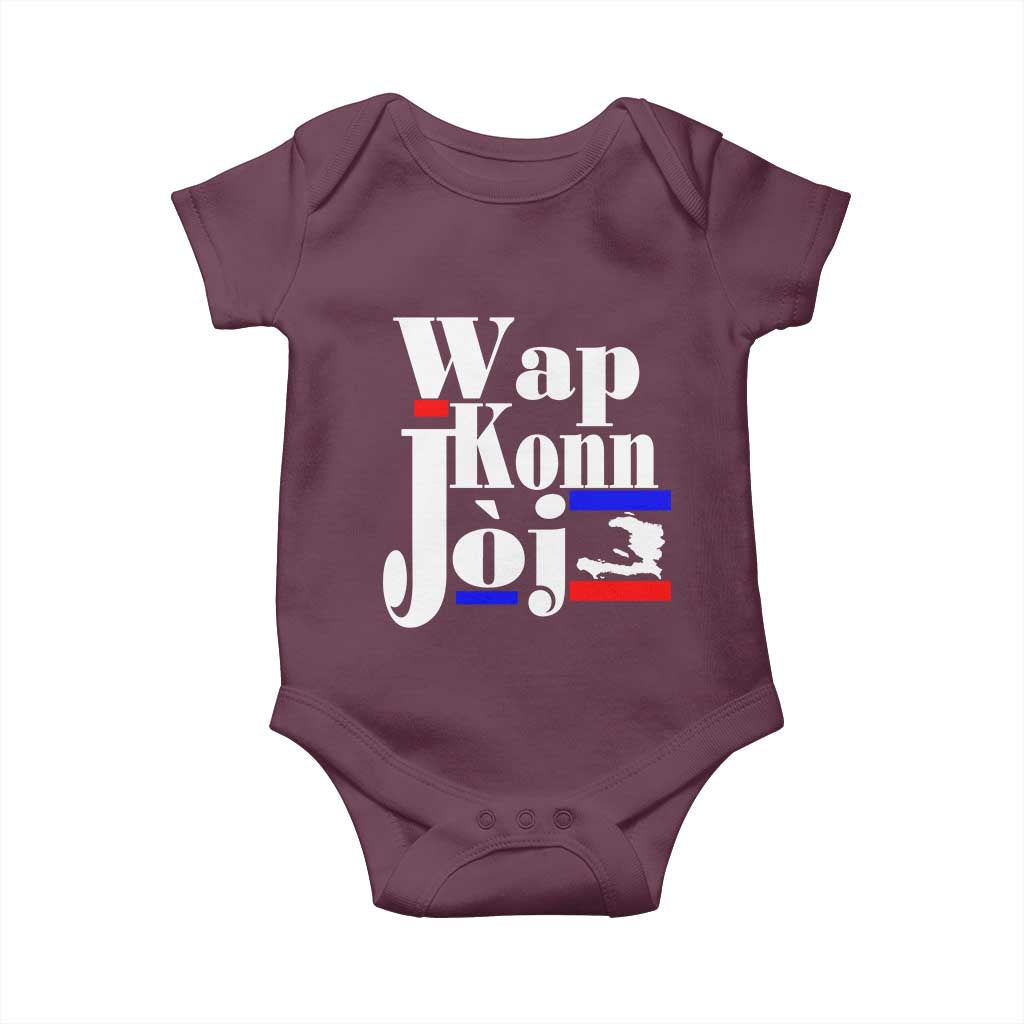 Wap Konn Joj Funny Haitian Creole Idiom Saying Baby Onesie Haiti Heritage Pride