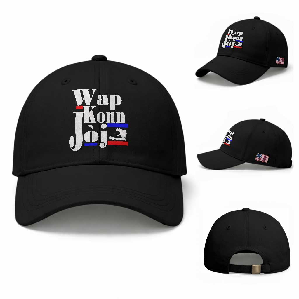 Wap Konn Joj Funny Haitian Creole Idiom Saying Baseball Cap Haiti Heritage Pride
