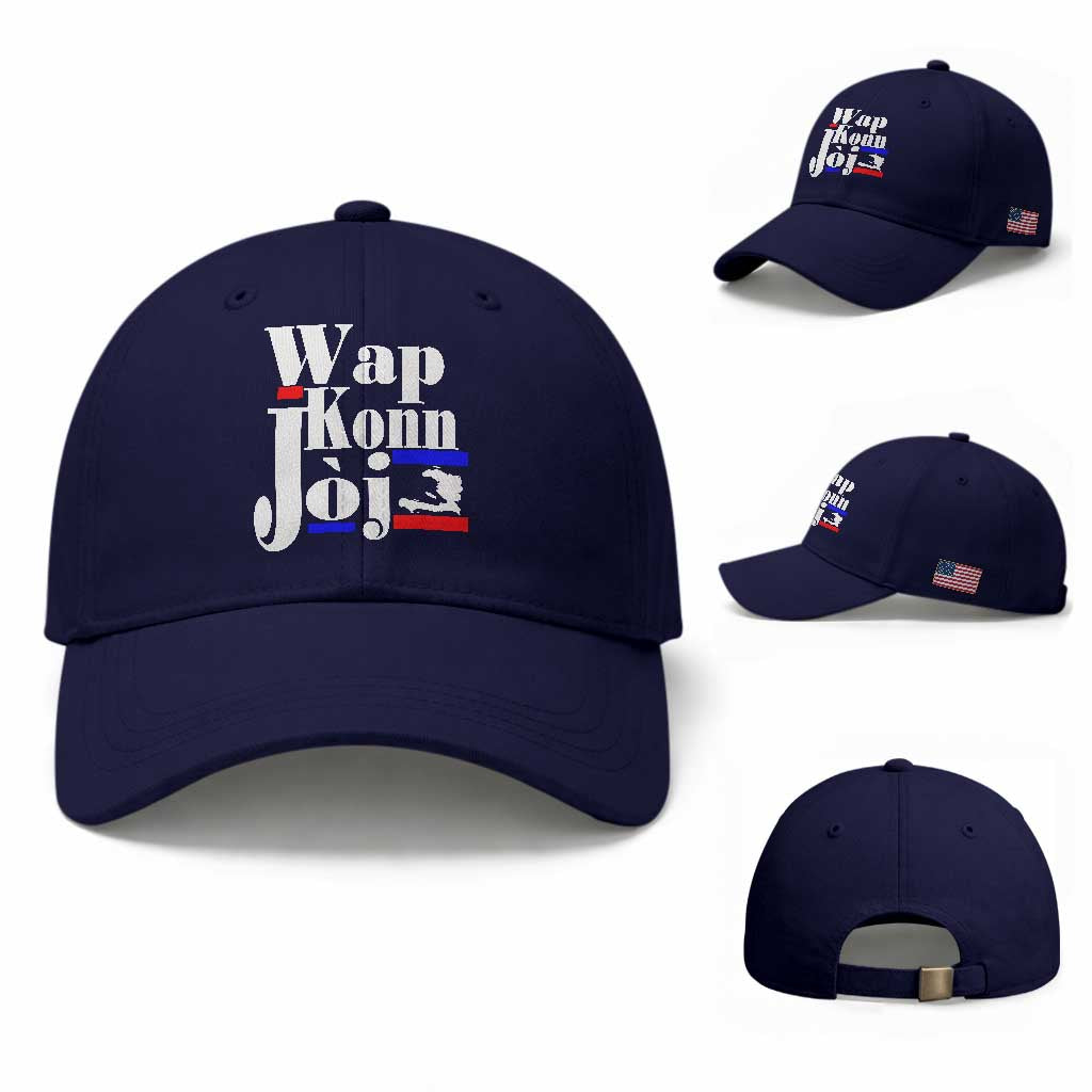 Wap Konn Joj Funny Haitian Creole Idiom Saying Baseball Cap Haiti Heritage Pride