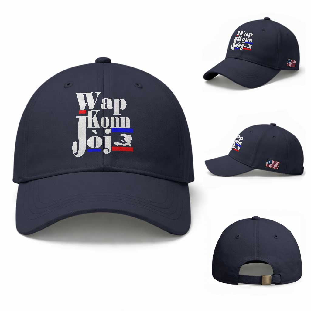 Wap Konn Joj Funny Haitian Creole Idiom Saying Baseball Cap Haiti Heritage Pride