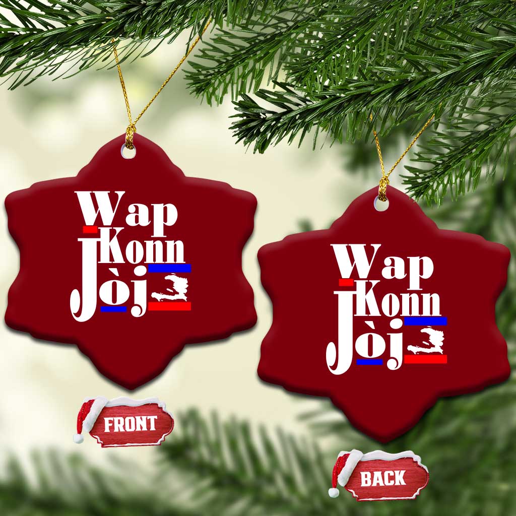 Wap Konn Joj Funny Haitian Creole Idiom Saying Ceramic Ornament Haiti Heritage Pride