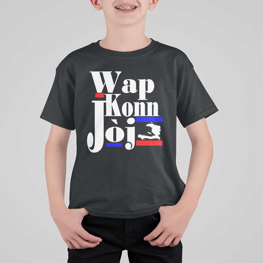 Wap Konn Joj Funny Haitian Creole Idiom Saying T Shirt For Kid Haiti Heritage Pride