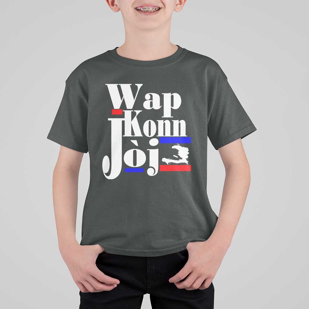 Wap Konn Joj Funny Haitian Creole Idiom Saying T Shirt For Kid Haiti Heritage Pride