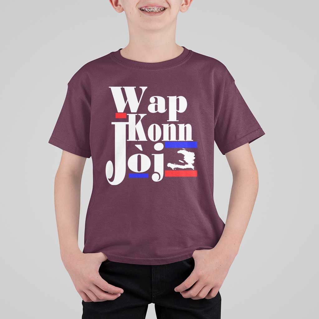 Wap Konn Joj Funny Haitian Creole Idiom Saying T Shirt For Kid Haiti Heritage Pride